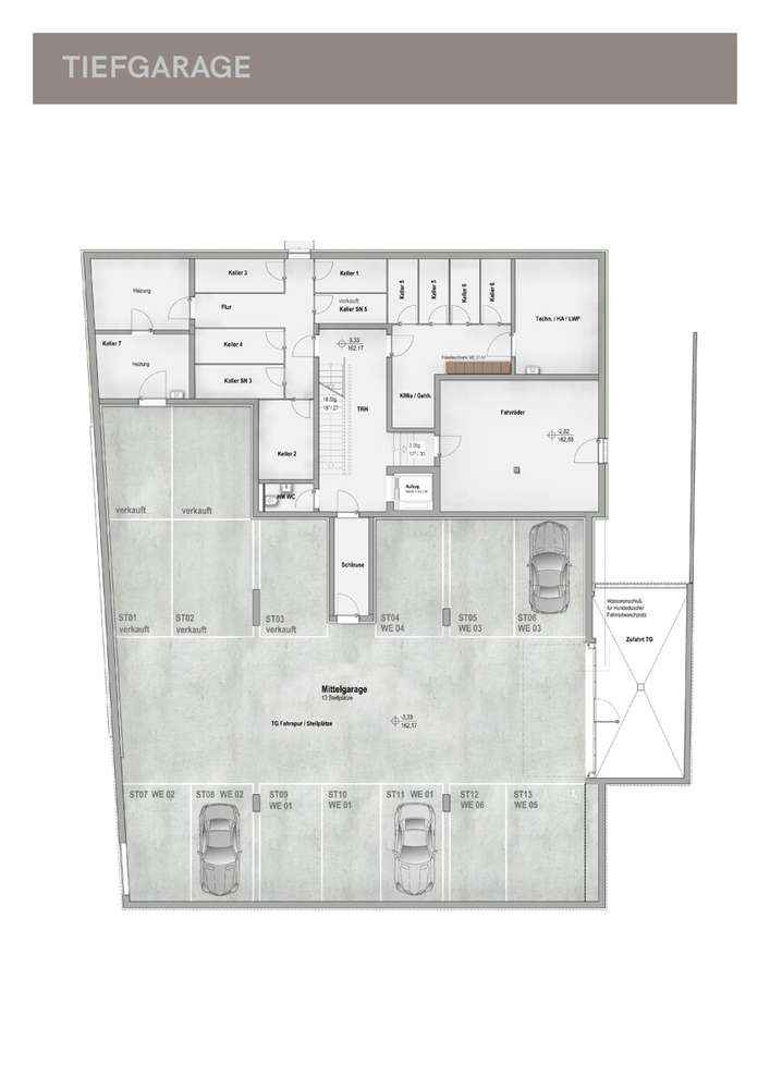 tiefgarage + keller