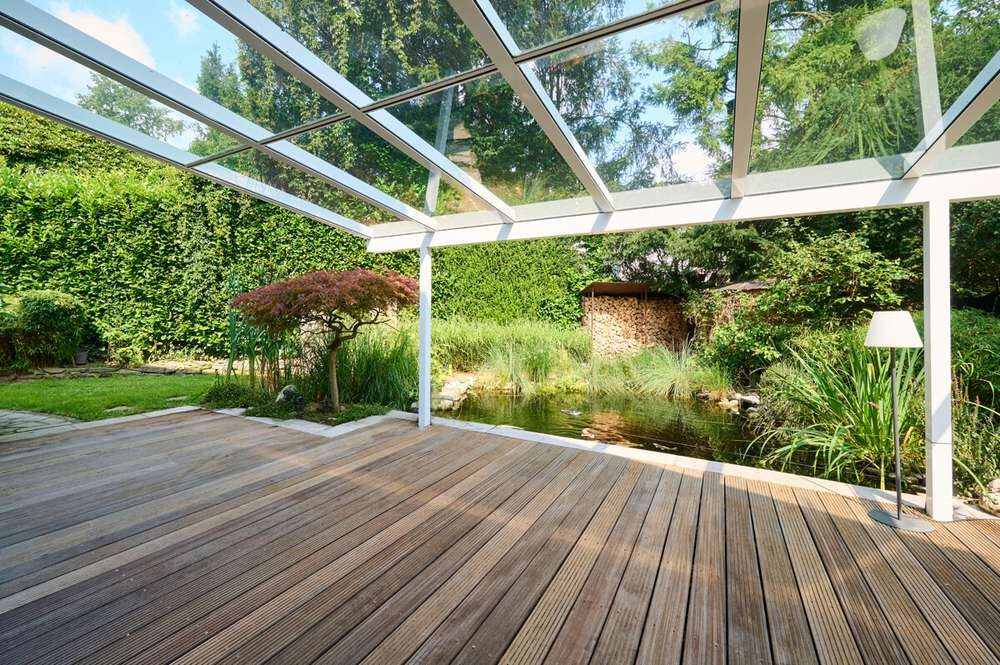 Überdachte terrasse